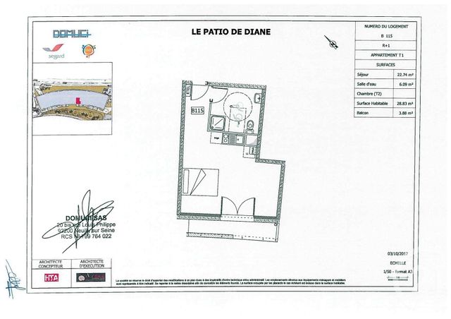 Afficher la photo en grand Studio à louer - 1 pièce - 28.83 m2 - NIMES - 30 - LANGUEDOC-ROUSSILLON - Century 21 Dhuoda